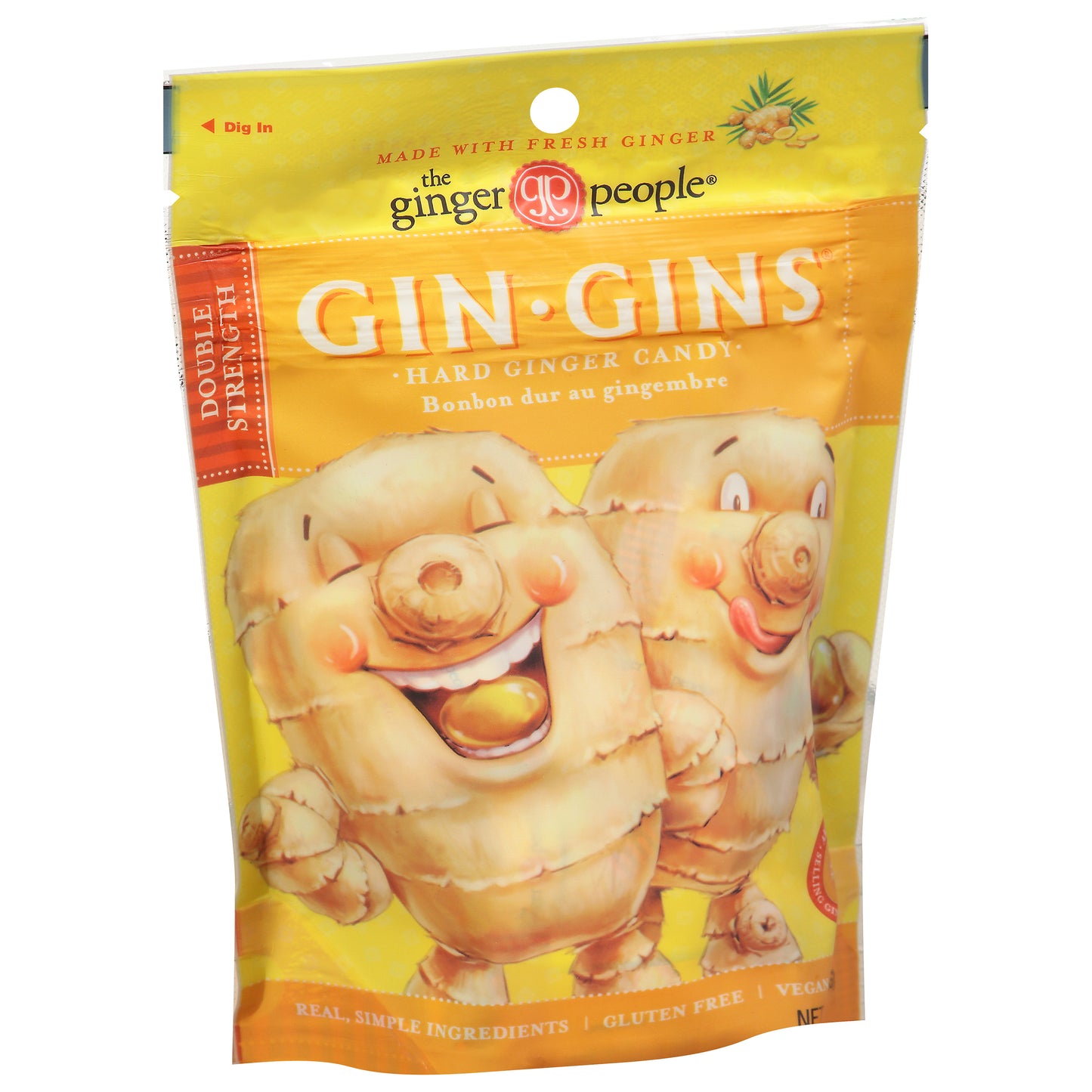 Ginger People Gin Gins Spicy Turmeric Ginger Chews 3 oz