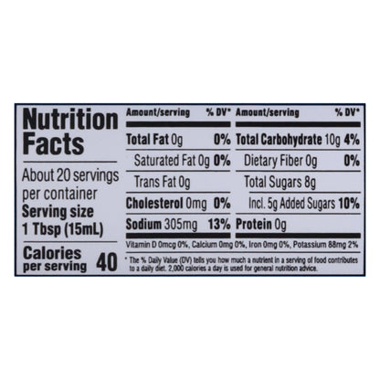 Coconut Secret Soy-Free Less Sodium Teriyaki Sauce 10 fl oz