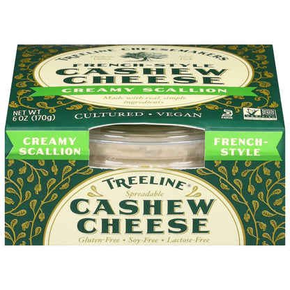 Treeline Spreadable Creamy Scallion Cashew Cheese 6 oz