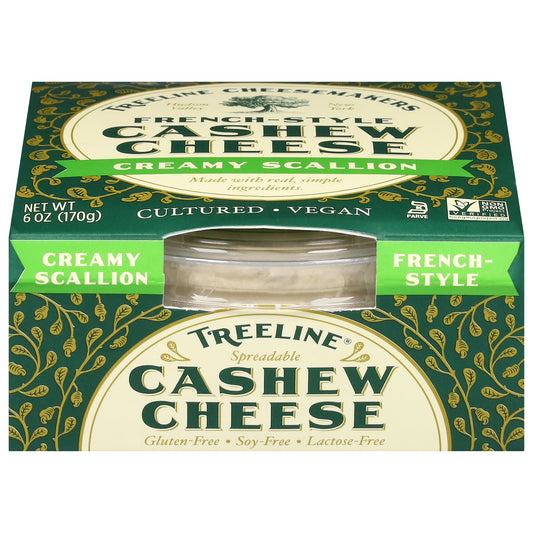 Treeline Spreadable Creamy Scallion Cashew Cheese 6 oz