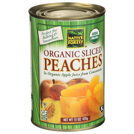 Native Forest Peaches, Organic, Sliced 15 Oz