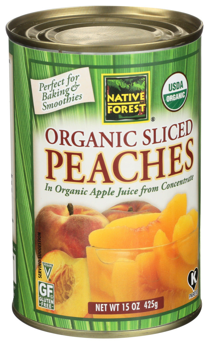 Native Forest Peaches, Organic, Sliced 15 Oz