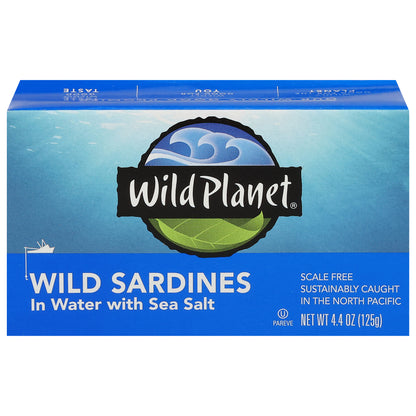 Wild Planet Wild Sardines in Water with Sea Salt 4.4 oz