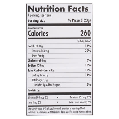 Daiya Gluten-Free Thin Crust Fire-Roasted Vegetable Pizza 17.4 oz