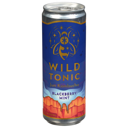 Wild Tonic Blackberry Mint Jun Kombucha 12 fl oz