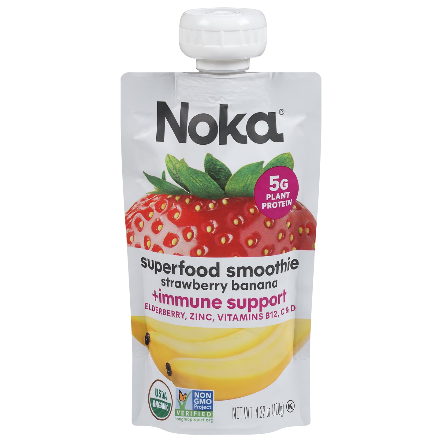 Noka Strawberry Banana Superfood Smoothie 4.22 oz
