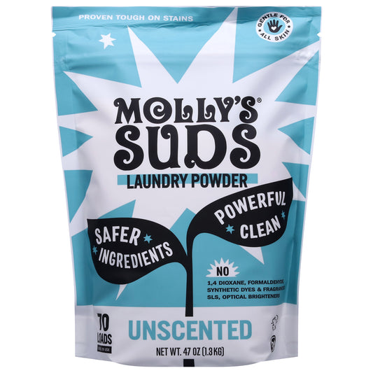 Mollys Suds Unscented Laundry Powder 47 oz