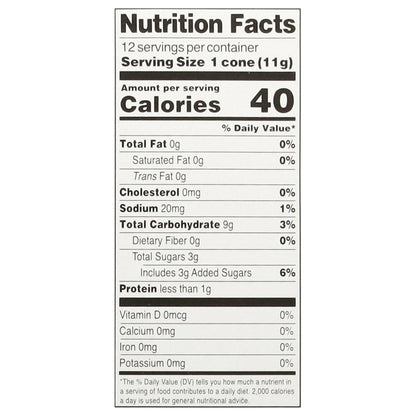 Let's Do Organic Organic Rolled Style Sugar Cones 12 Each