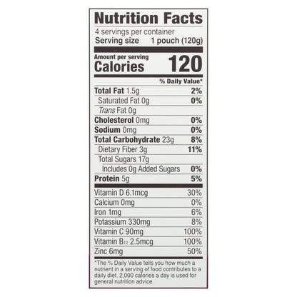 Noka +Immune Support Super Berry Superfood Smoothies 4 - 4.22 oz Pouches