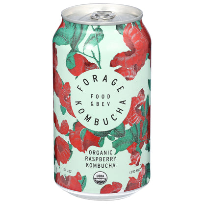 Forage Kombucha Organic Raspberry Kombucha 12 fl oz
