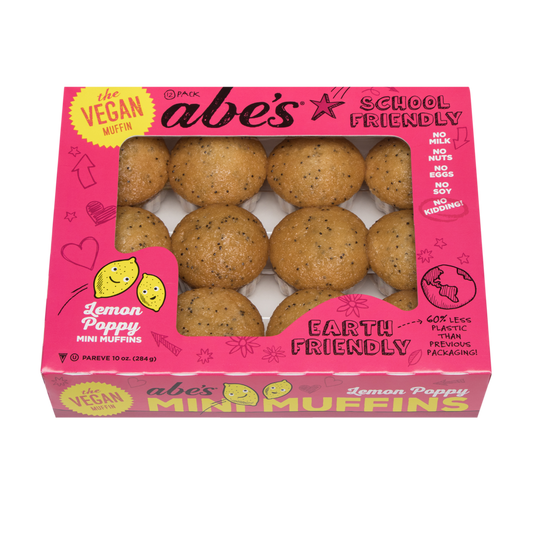Abe's Lemon Poppy Vegan Muffins