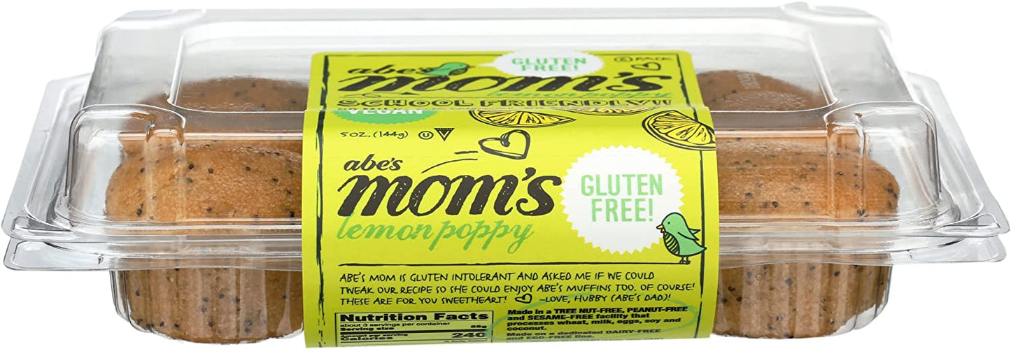 Abe's Gluten Free Lemon Poppy Muffins 6pk, 5 Oz