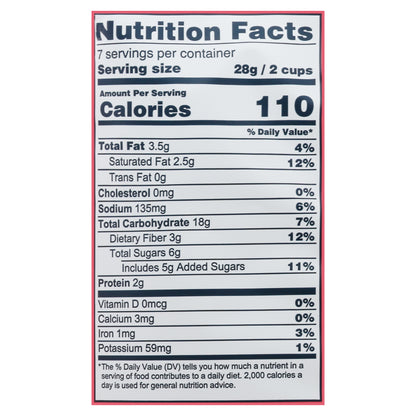 LesserEvil Dark Chocolate + Himalayan Pink Salt Popcorn 7 oz