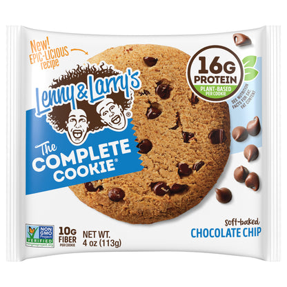 Lenny & Larry's The Complete Cookie®, Chocolate Chip, 4oz- 12ct