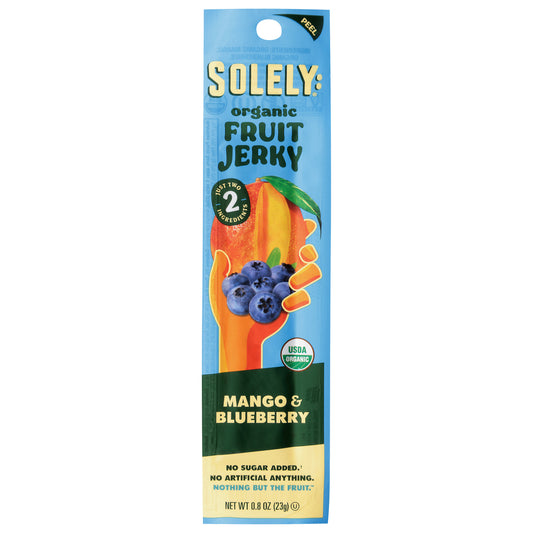 Solely Organic Mango & Blueberry Fruit Jerky 0.8 oz