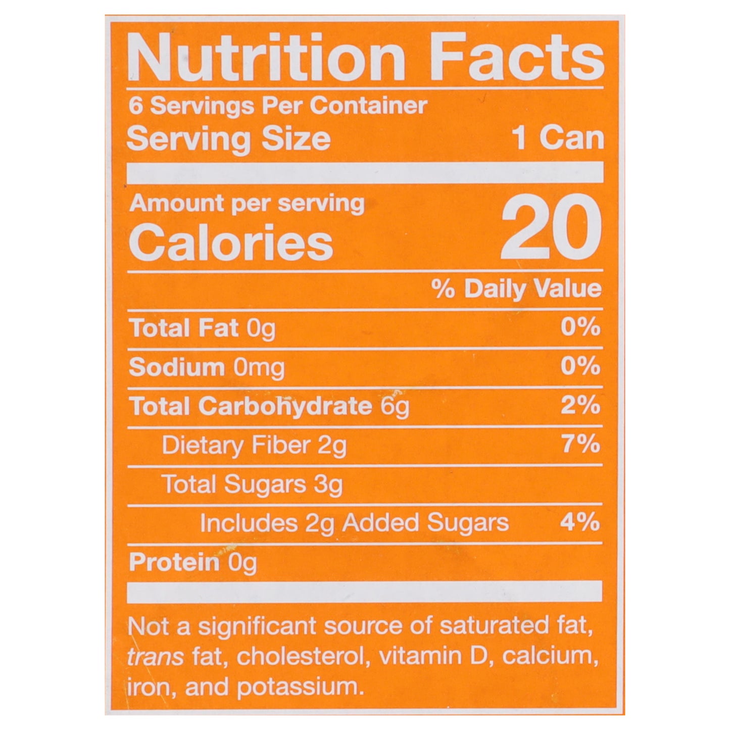 Poppi Prebiotic Orange Mini Cans Soda 6 - 7.5 fl oz Cans