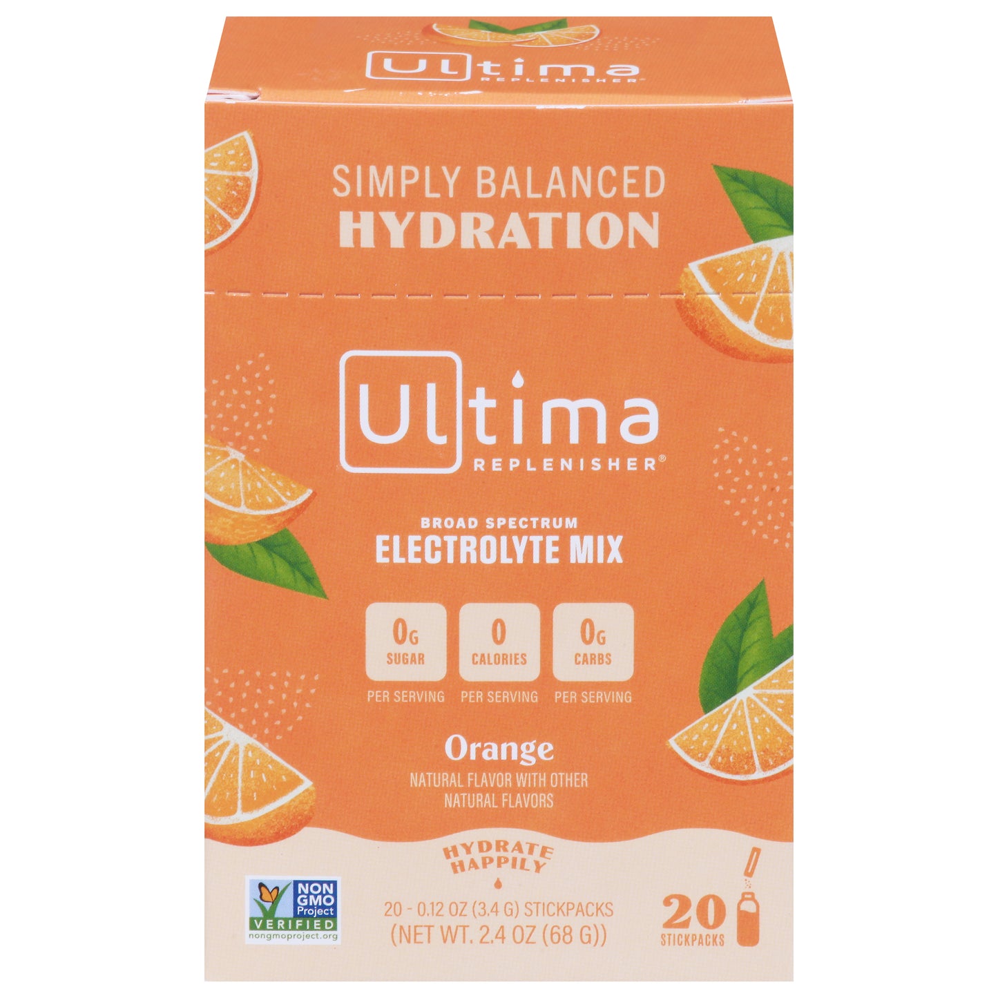 Ultima Orange Electrolyte Mix 20 - 0.12 oz Stickpacks