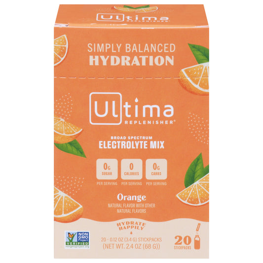 Ultima Orange Electrolyte Mix 20 - 0.12 oz Stickpacks