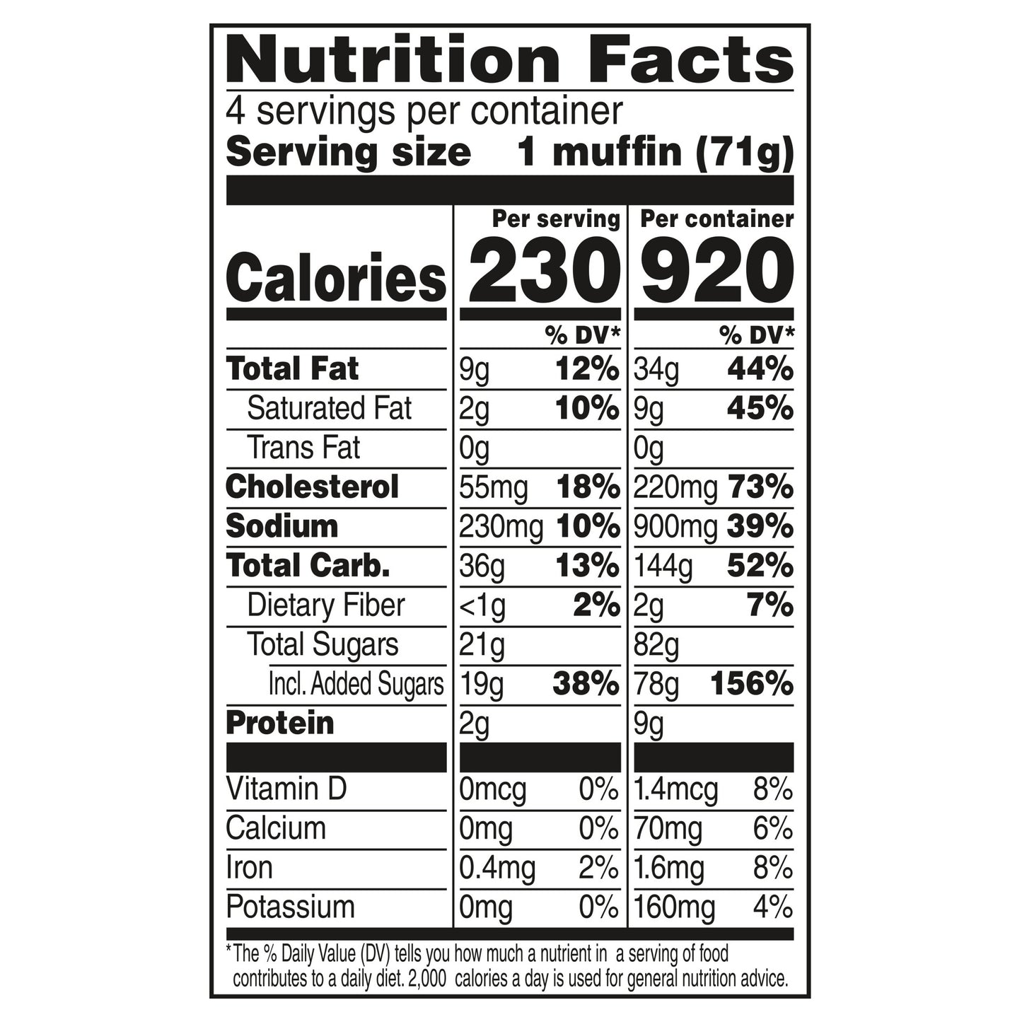 Udi's Gluten Free Blueberry Muffins, Frozen, 10 oz. 4 Count