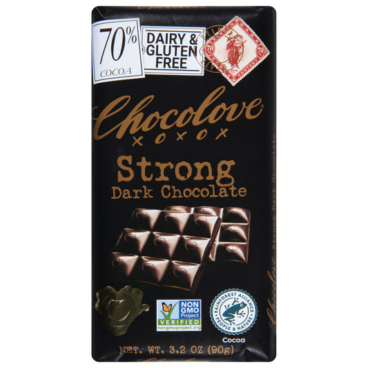 Chocolove Strong Dark Chocolate 3.2 oz