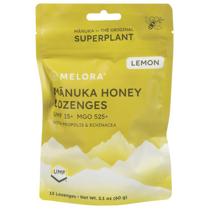 Melora Manuka Honey Lemon Lozenges 15 ea
