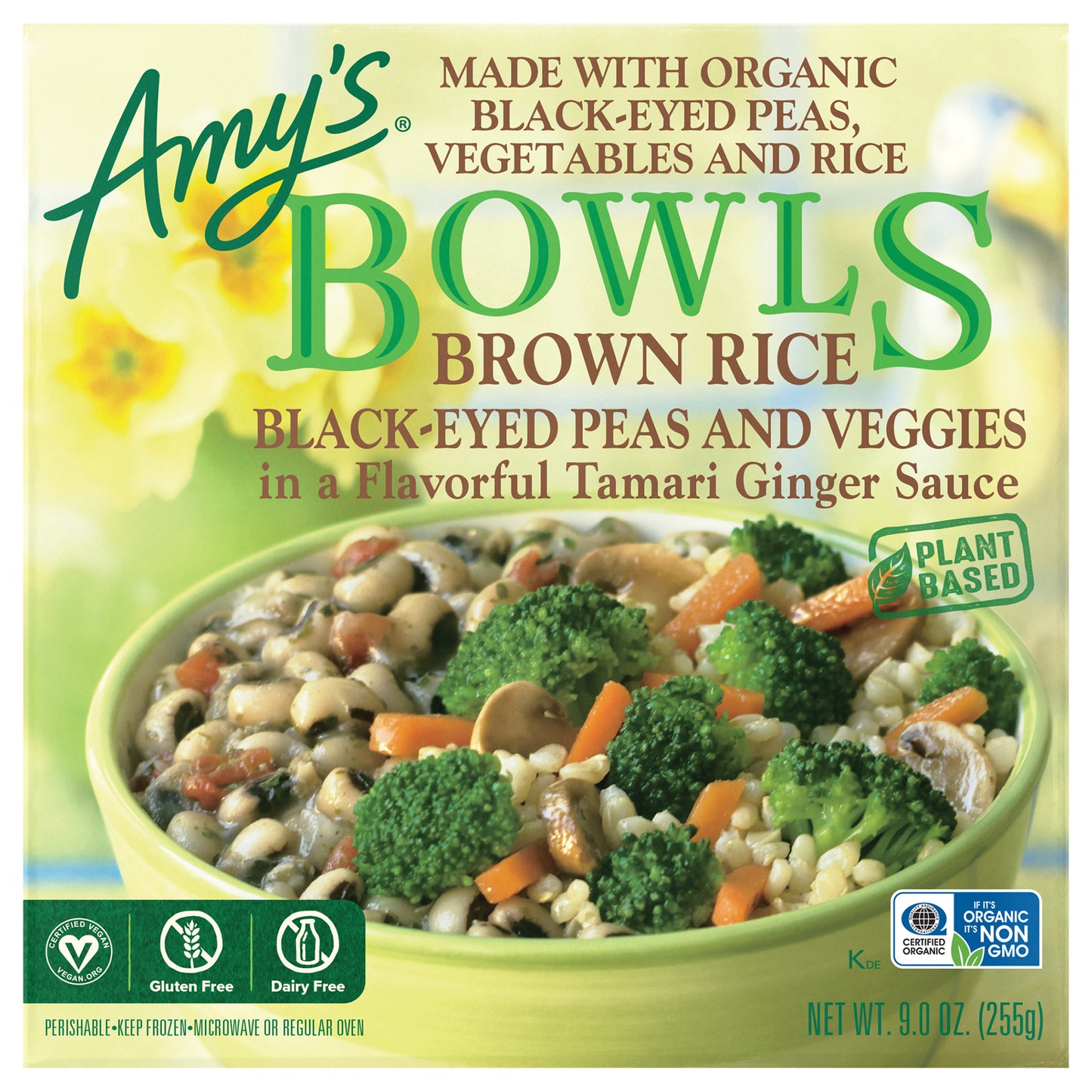 Brown Rice-Black-Eyed Peas and Veggies Bowl