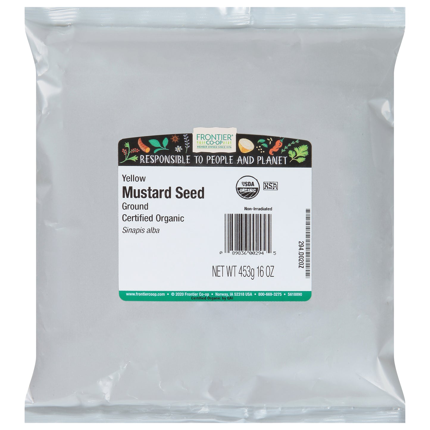 Frontier Co-op Yellow Ground Mustard Seed 16 oz