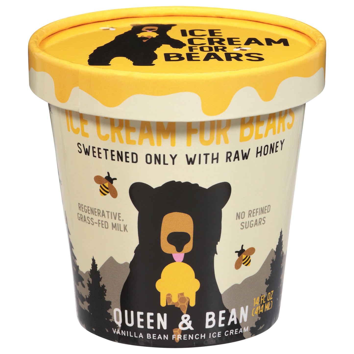 Ice Cream for Bears French Queen & Bean Ice Cream 14 fl oz