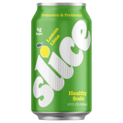 Slice Lemon Lime Healthy Soda, 12 fl oz Can