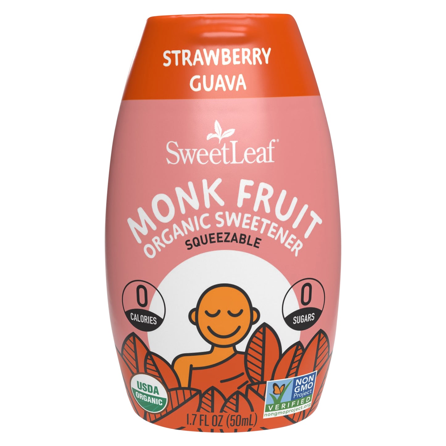 SweetLeaf Organic Monk Fruit Strawberry Guava Sweetener 1.7 fl oz