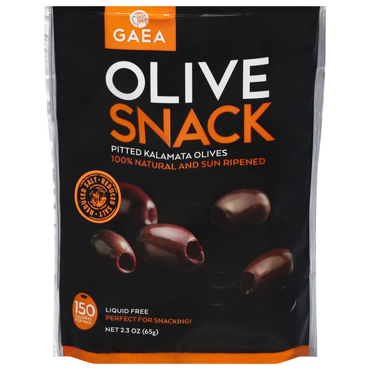Gaea Pitted Kalamata Olives Olive Snack 2.3 oz