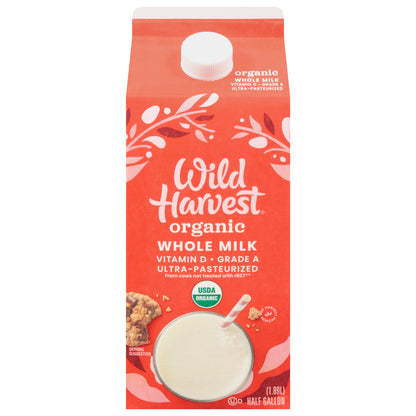 Wild Harvest Organic Whole Milk 0.5 gal
