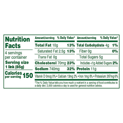 Applegate Organic Chicken & Apple Sausage, 12oz