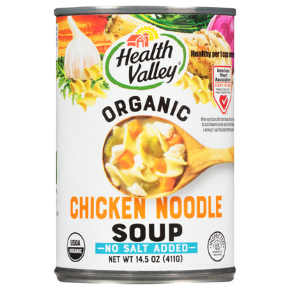 Health Valley® Organic Low Sodium Chicken Noodle Soup 14.5 oz. Can