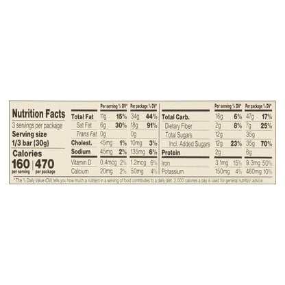 Chocolove 55% Cocoa Almonds, Toffee & Sea Salt Dark Chocolate 3.2 oz