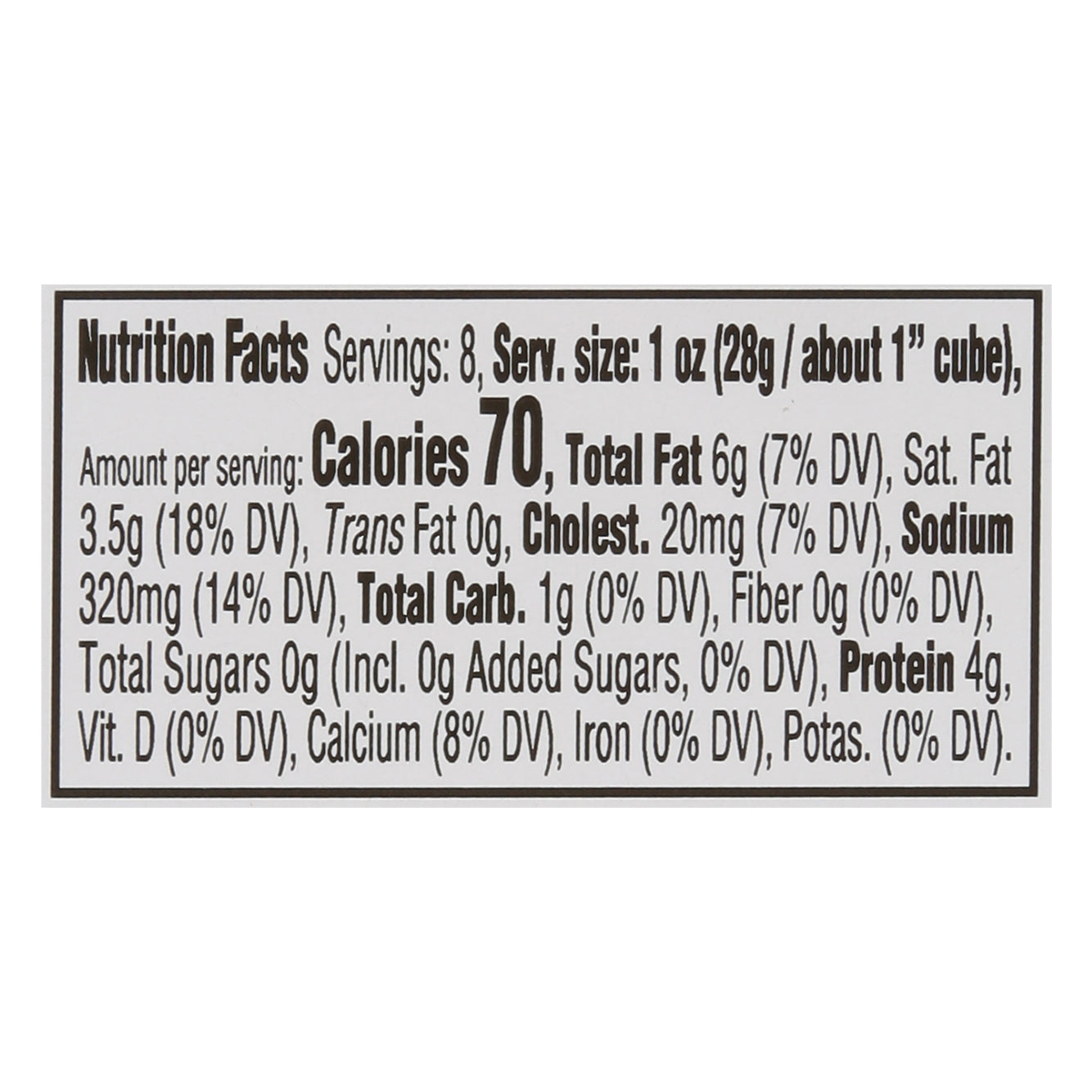 Athenos Chunk Feta Traditional Cheese 8 oz