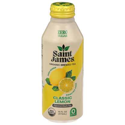 Saint James Zero Sugar Classic Lemon Black Tea 16 fl oz