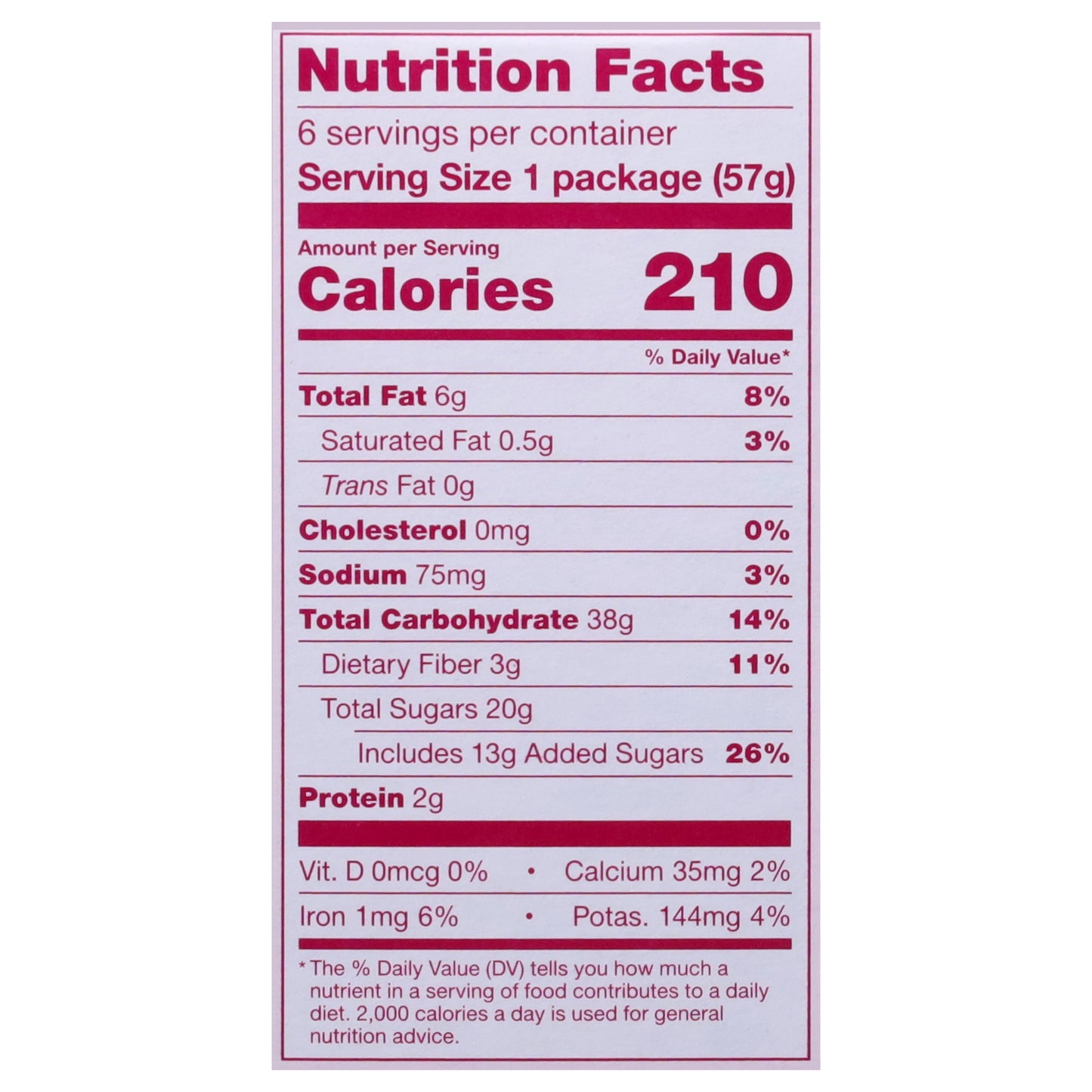 Nature's Bakery Gluten Free Raspberry Fig Bar Twin Packs 6 - 2 oz Packs