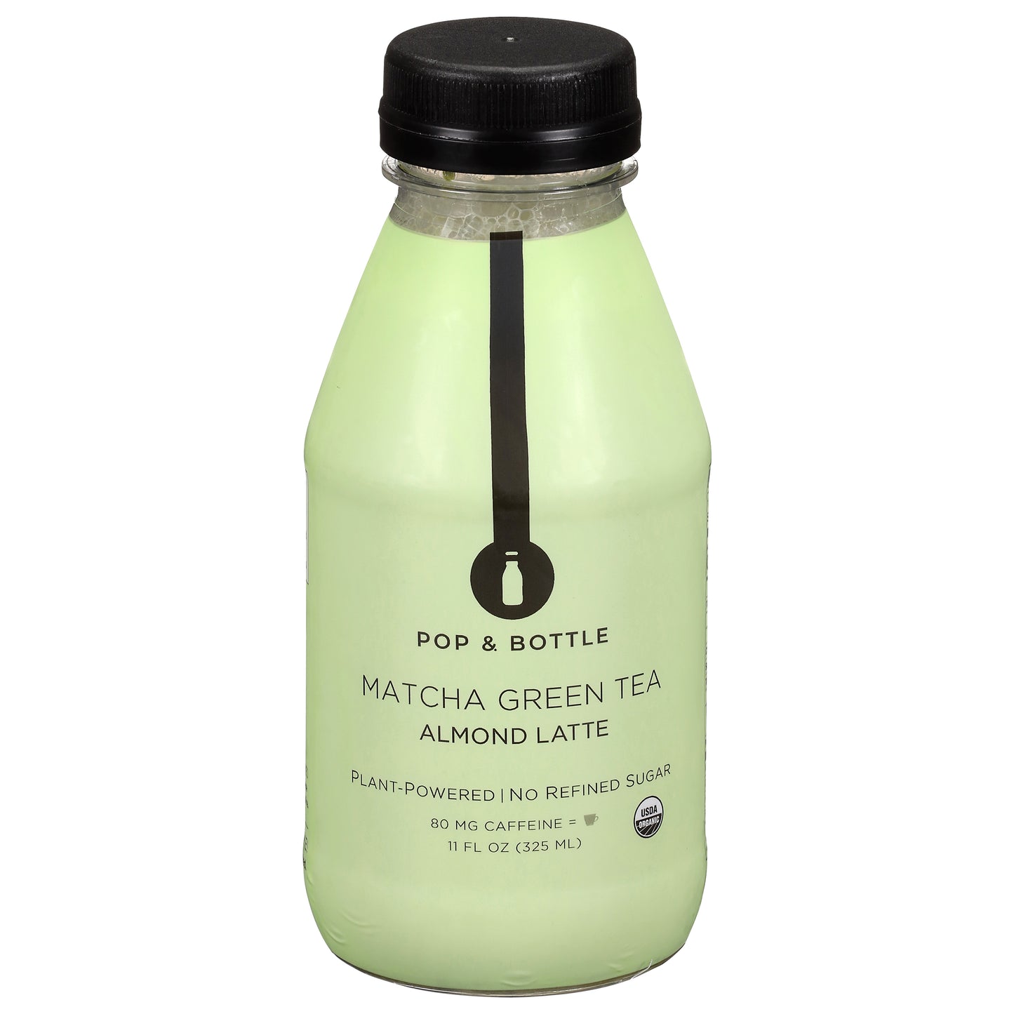 Pop & Bottle Matcha Green Tea Almond Latte 11 fl oz