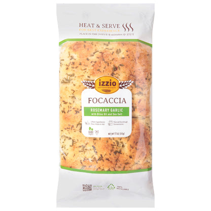 Izzio Artisan Bakery Rosemary Garlic Focaccia 11 oz