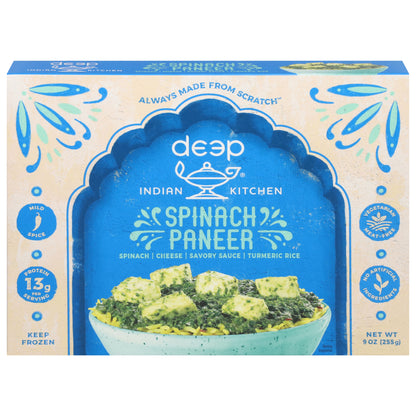 Deep Indian Kitchen Mild Spice Indian Kitchen Spinach Paneer 9 oz