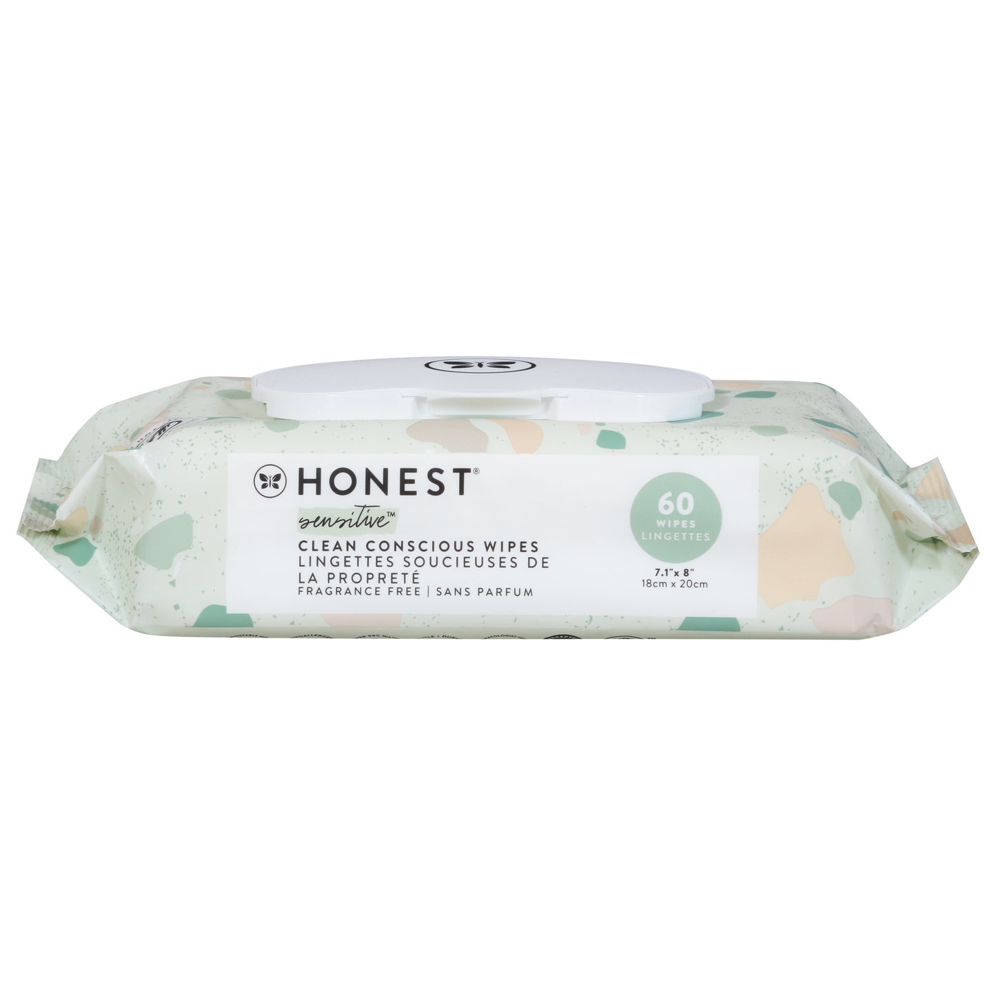Honest Sensitive Clean Conscious Wipes 60 ea