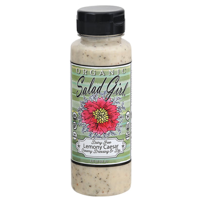 Salad Girl Organic Dairy Free Lemony Caesar Creamy Dressing & Dip 8 oz