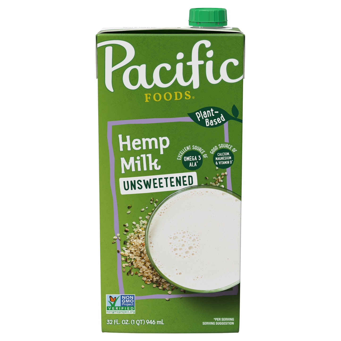 Pacific Foods Plant-Based Unsweetened Hemp Milk 32 fl oz