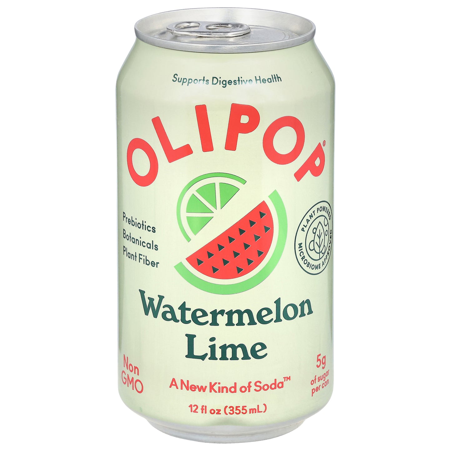 Olipop Watermelon Lime Soda 12 fl oz