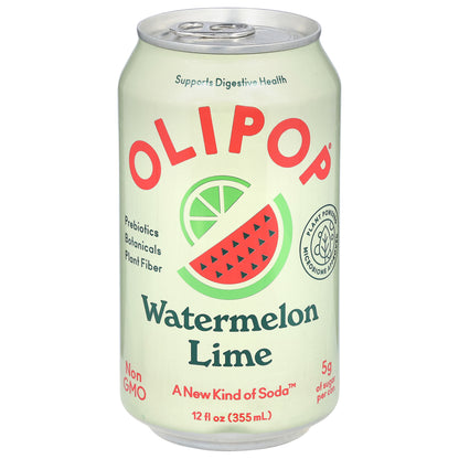 Olipop Watermelon Lime Soda 12 fl oz