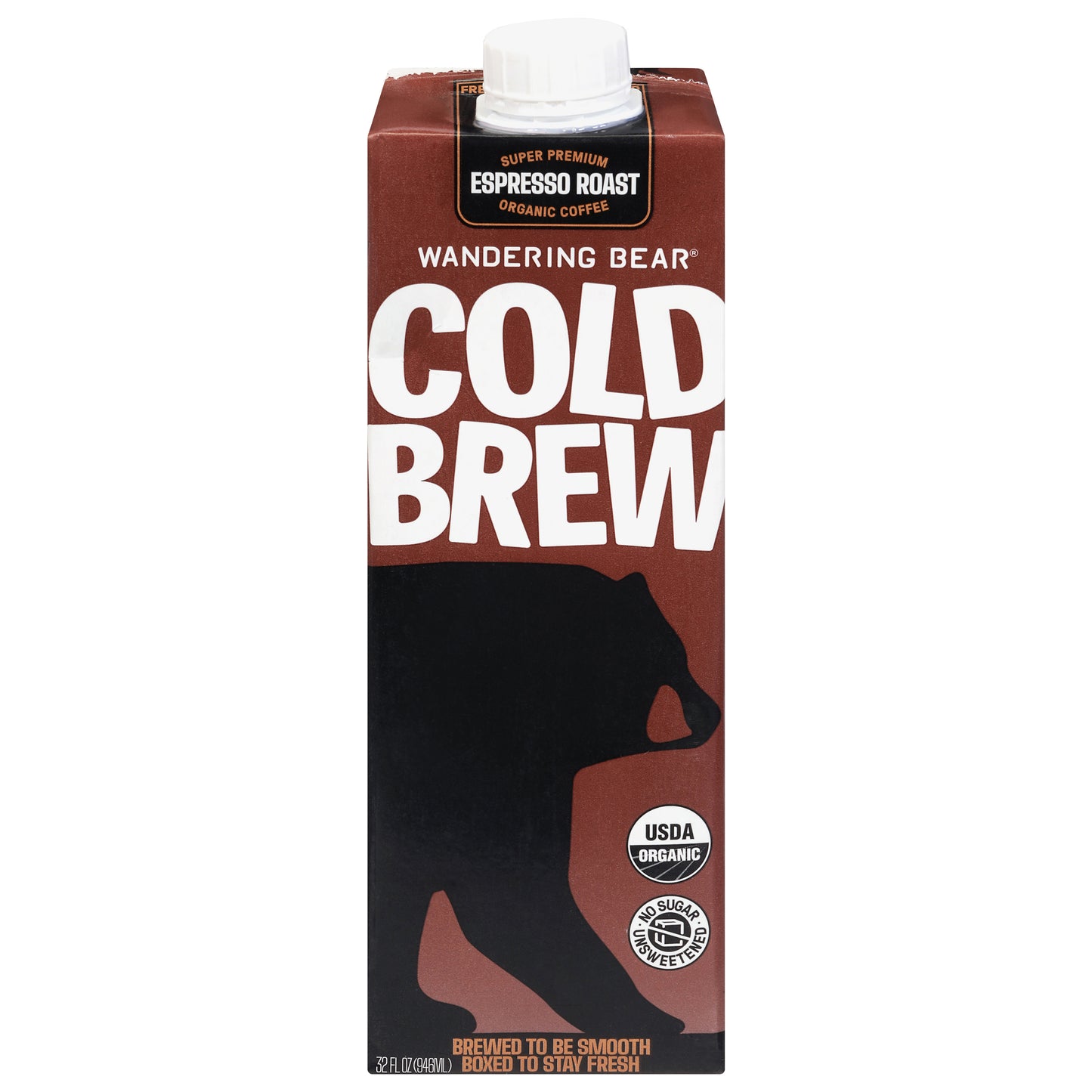 Wandering Bear Super Premium Organic Cold Brew Espresso Roast Coffee 32 fl oz