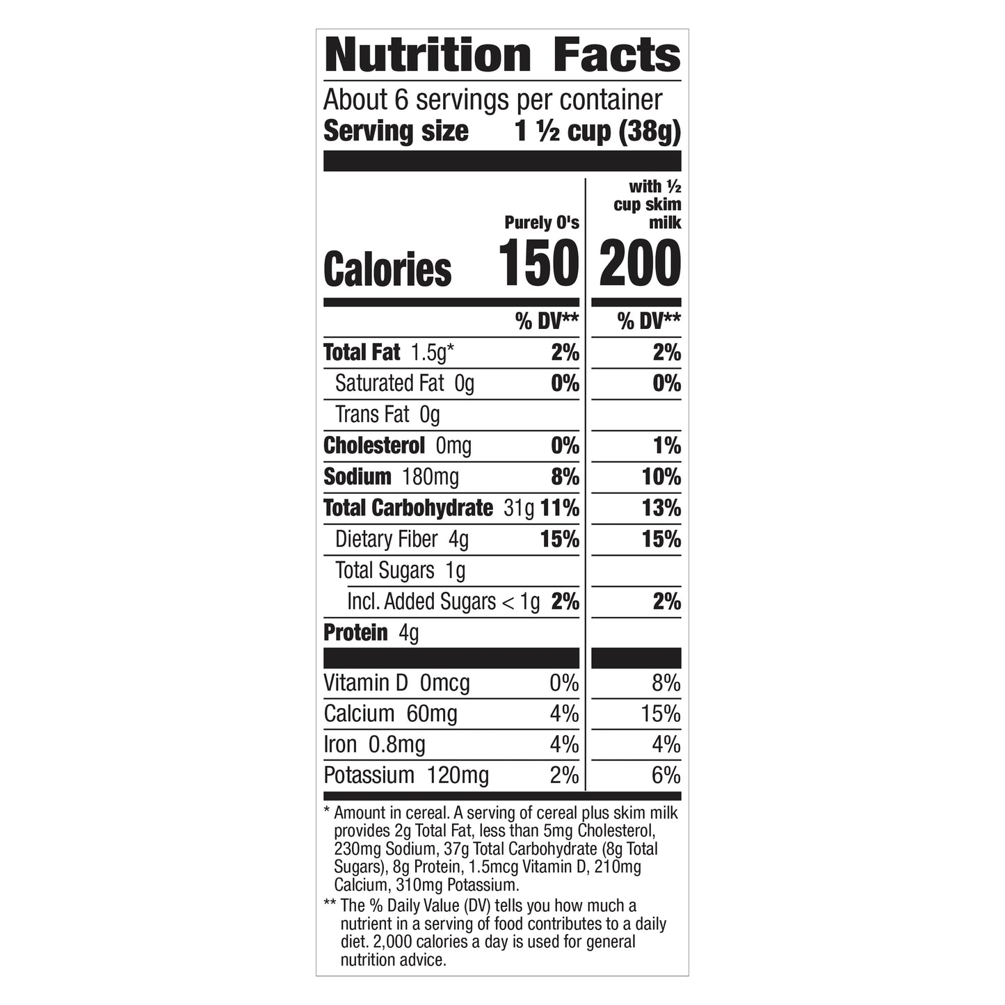 Cascadian Farm Organic Purely O's Cereal, 8.6 ounces