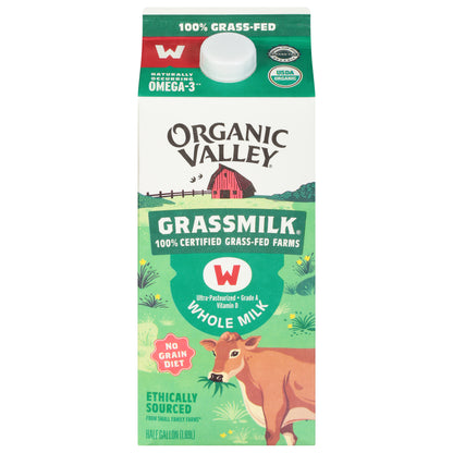 Organic Valley Whole Milk 0.5 gal - Grassfed