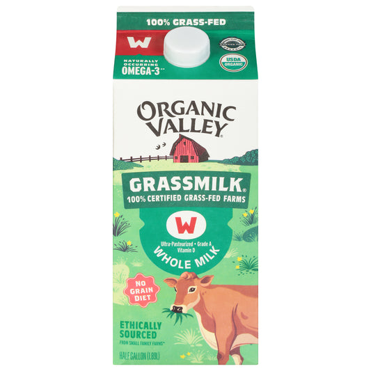 Organic Valley Whole Milk 0.5 gal - Grassfed